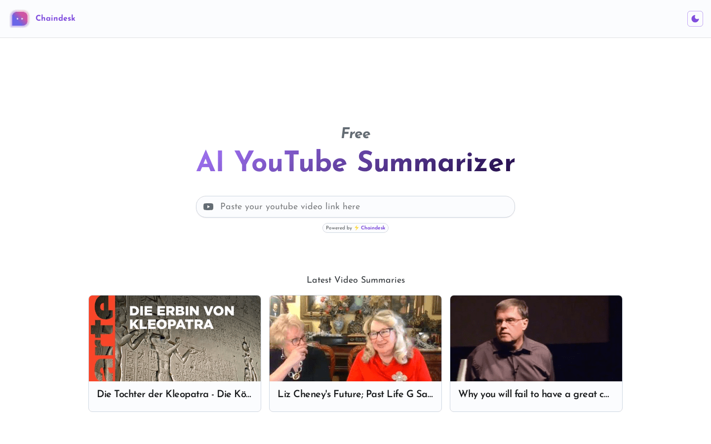 AI YouTube Summarizer
