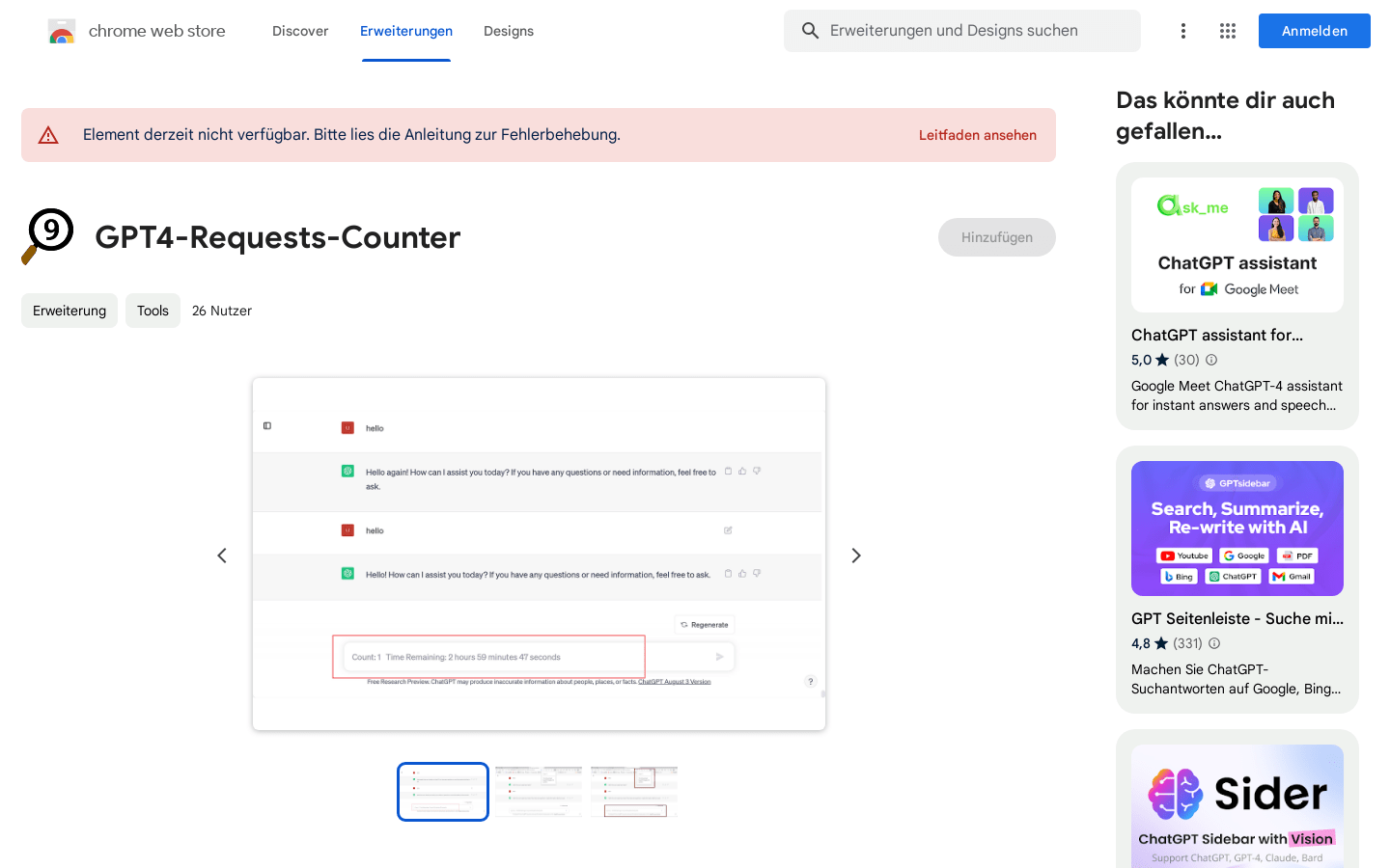 GPT4 Requests Counter
