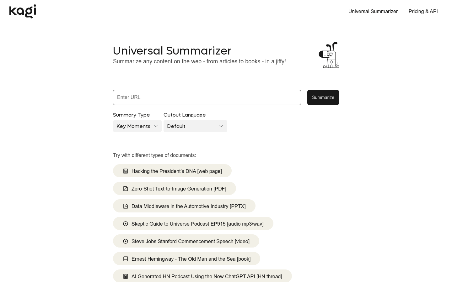 Universal Summarizer