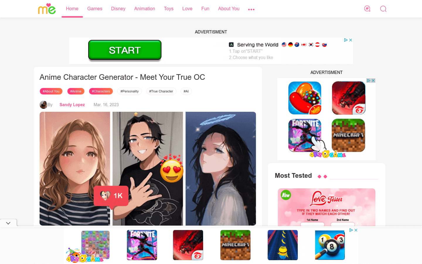 Anime Character Generator | Testname.me