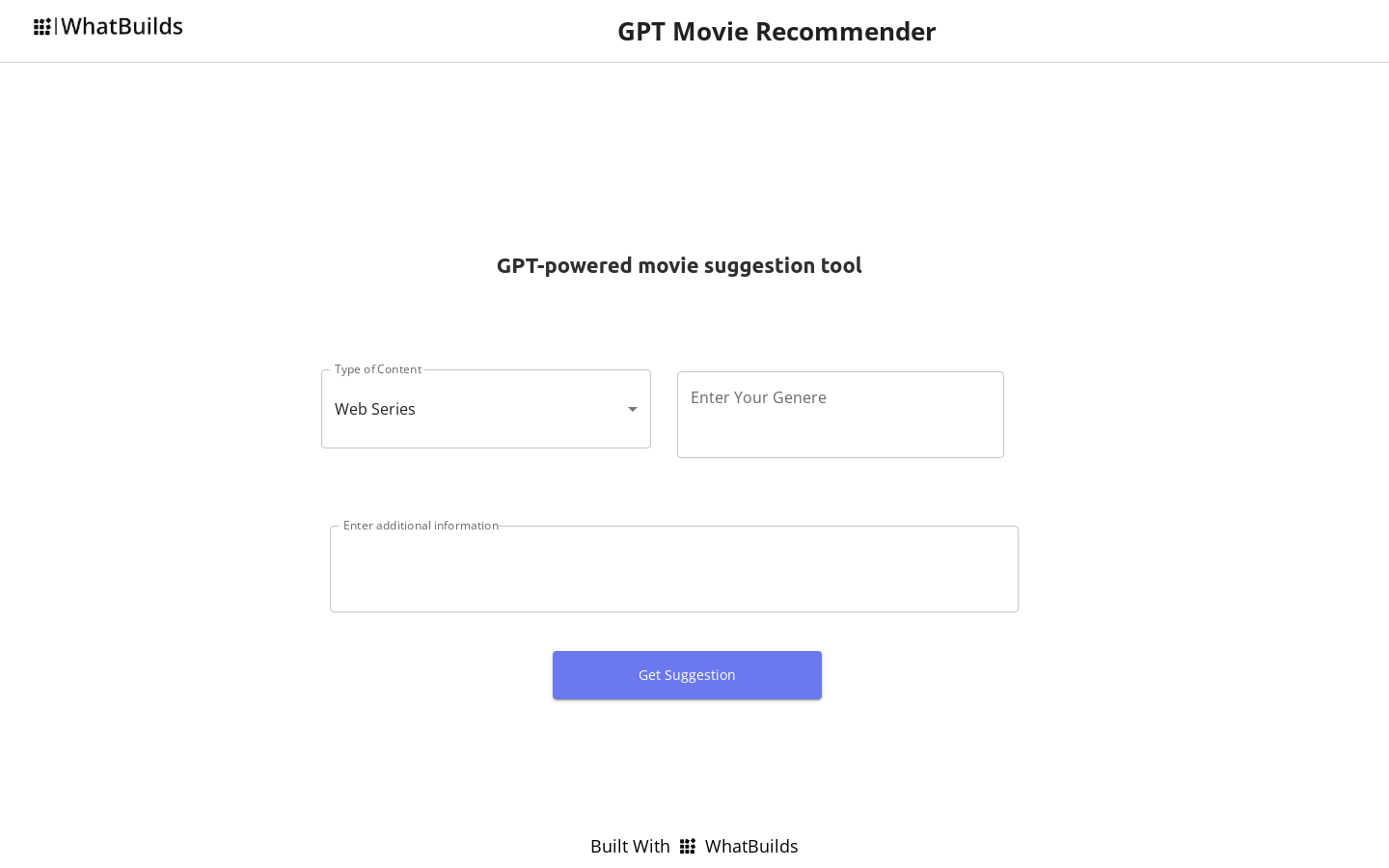 GPT Movie Recommender